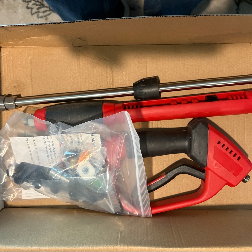 Red Pressure Washer Gun